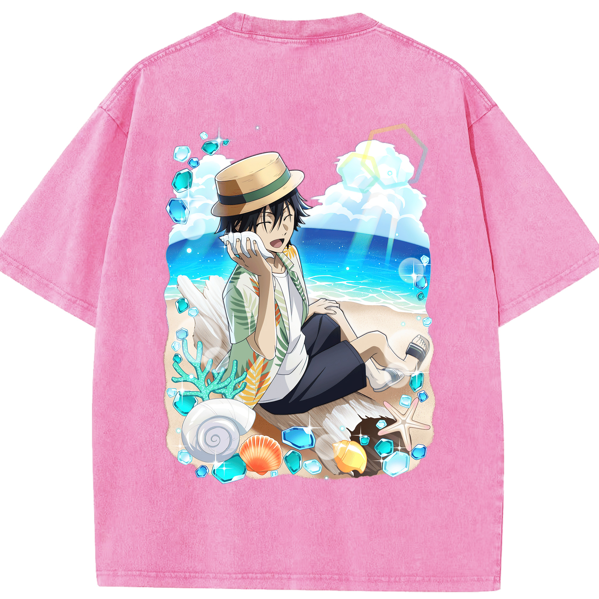（画像用） 文豪ストレイドッグス Bungo Stray Dogs 綿100% ヴィンテージ風 半袖Tシャツ（背面プリント）